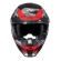 Capacete Moto Fechado Norisk Rock Tactical Militar Camuflado Vermelho C/ Óculos + Viseira Extra