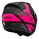 Capacete Moto Feminino Peels F-21 Mirage Vertice Preto Rosa Aviador C/ Óculos Queixeira Removível