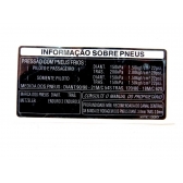Adesivo Capa Corrente Advertência Precaução Pneu Xr 250 Tornado Até 2008 Original Honda 87505kpe930