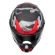 Capacete Moto Fechado Norisk Rock Tactical Militar Camuflado Vermelho C/ Óculos + Viseira Extra