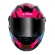 Capacete Moto LS2 FF358 Classic Pro Airline Draze Roxo Rosa Azul C/ Spoiler Masculino Feminino