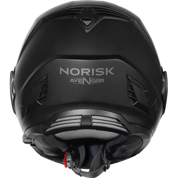 Capacete Moto Robocop Norisk Avenger Articulado 180 Graus C/ Óculos Interno Lançamento - Preto Fosco