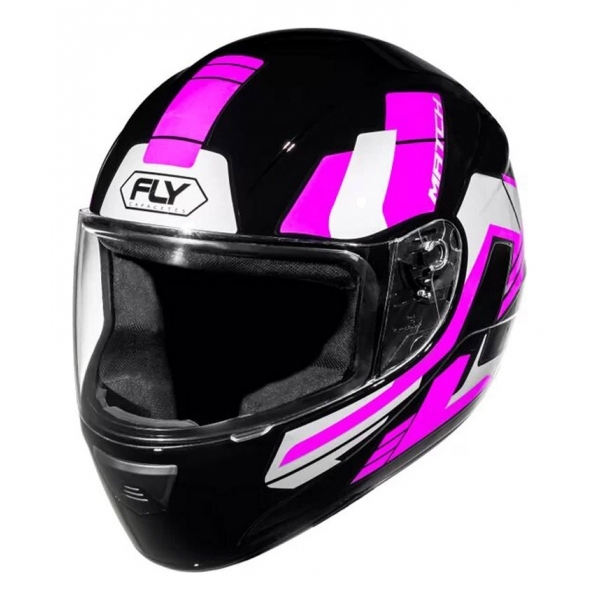 Capacete Moto Feminino Fly F-9 F9 Match Preto Roxo C/ Selo Inmetro Lançamento
