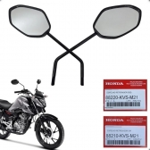 Par Espelho Retrovisor Moto Titan 160 Fan 160 2018 2019 2020 2021 2022 2023 2024 Original Honda