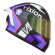Capacete Moto Feminino Norisk Flow Pulse Run Vizion Branco Rosa Roxo C/ Aerofólio + Viseira  Extra
