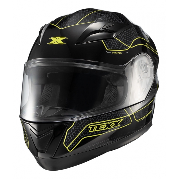 Capacete Moto Esportivo Texx Strike Ls Panther 2 Masculino Feminino Promoção Lançamento - Verde Preto