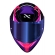 Capacete Moto Feminino Norisk Flow Pulse Roxo Rosa C/ Spoiler + Viseira Fume Extra