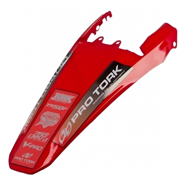 Paralama Traseiro Modelo Xr 250 Tornado Motocross Trilha Off Road Pro Tork - Vermelho