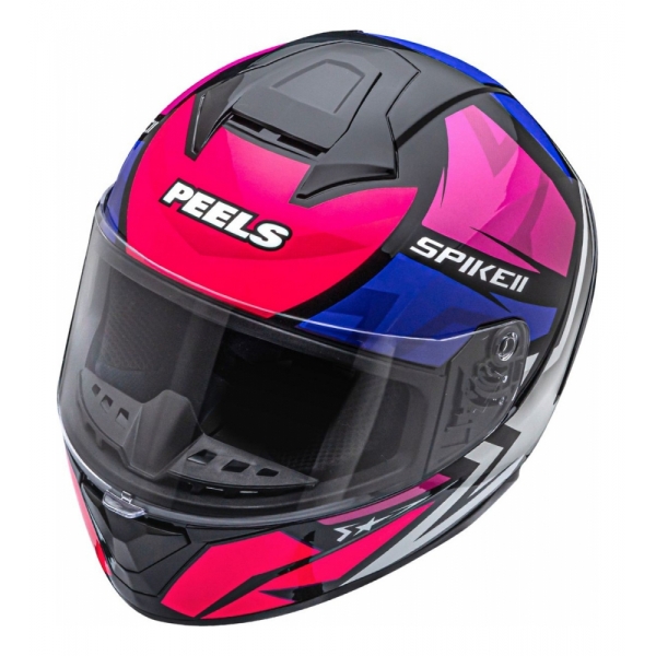 Capacete Moto Feminino Esportivo Peels Spike 1St Ls Star 2 Preto Rosa C/ Selo Inmetro - Brilho