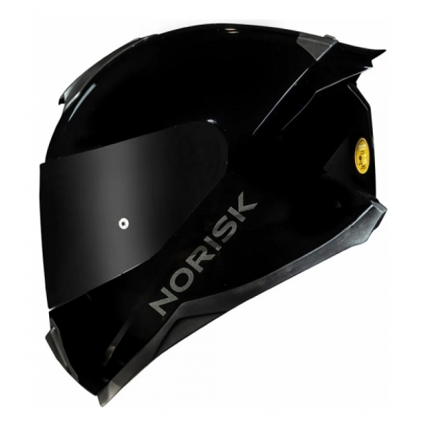 Capacete Norisk Razor Black Edition Preto Brilho C/ Aerofólio + Viseira Fumê Masculino Feminino