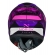 Capacete Moto Feminino Norisk Flow Pulse Roxo Rosa C/ Spoiler + Viseira Fume Extra