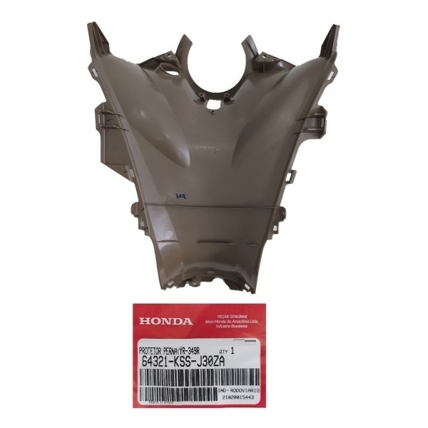 Carenagem Capa Protetor Pernas Central Moto Biz 125 2018 2019 2020 2021 2022 Bege Original Honda