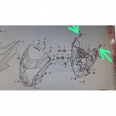 Par De Parafusos Tampa Central Do Painel Nxr Bros 160 Original Honda