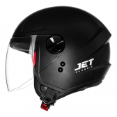 Capacete Moto Aberto Fly F17 F-17 Hg Jet Classic Masculino Feminino Preto C/ Selo Inmetro - Preto Fosco