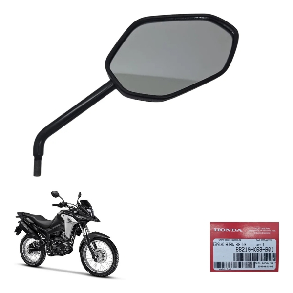 Espelho Retrovisor Lado Direito Moto Xre 190 2025 2026 Original Honda 88210K68B01