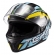 Capacete Esportivo Texx Raptor MotoGp Genesis C/ Spoiler + Viseira Extra Masculino Feminino - Azul Amarelo