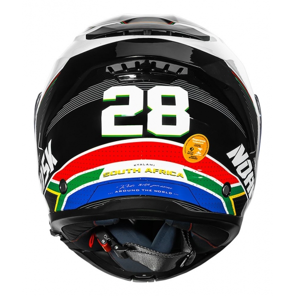 Capacete Articulado Robocop Norisk Force 2 Grand Prix Bandeira África Sul Escamoteável C/ Óculos