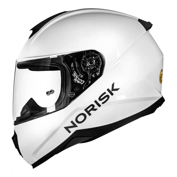 Capacete Norisk Razor Limited Edition Branco Brilho C/ Aerofólio + Viseira Fumê Masculino Feminino