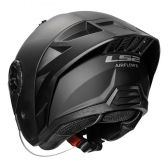 Capacete Moto Aberto Ls2 Of616 S Airflow II Black Preto Fosco C/ Aerofólio Masculino Feminino