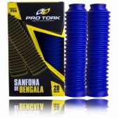 Sanfona Protetor Bengala Bengala Azul Moto Dt 200 Bros 150 160 Xre 190 Nx 150 Nx 200 125 20 Dentes