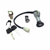 Kit Conjunto Chave Contato Miolo Ignição Moto Shineray Jet 50cc 2012 até 2022 Completo C/ Travas