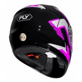 Capacete Moto Feminino Fly F-9 F9 Match Preto Roxo C/ Selo Inmetro Lançamento