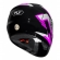 Capacete Moto Feminino Fly F-9 F9 Match Preto Roxo C/ Selo Inmetro Lançamento