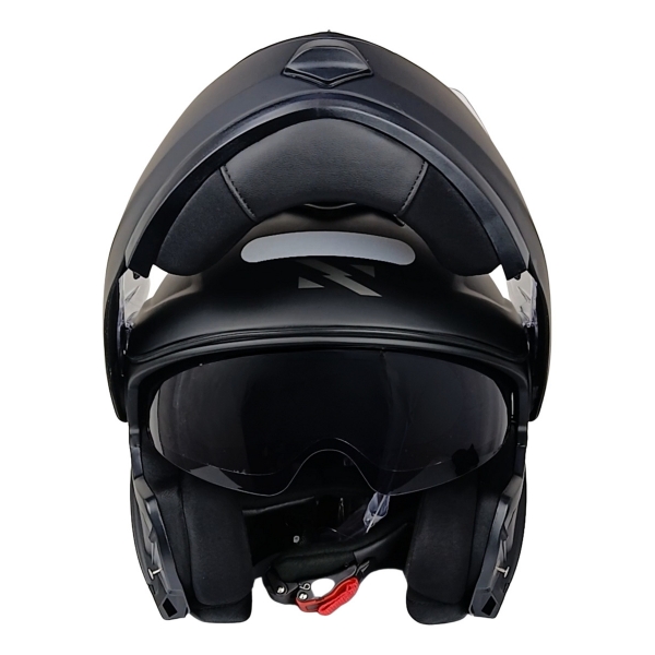 Capacete Moto Robocop Articulado Norisk FF345 Route Monocolor Preto Fosco Escamoteável C/ Óculos
