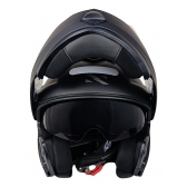 Capacete Moto Robocop Articulado Norisk FF345 Route Monocolor Preto Fosco Escamoteável C/ Óculos