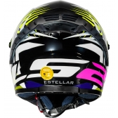 Capacete Moto Fechado Ls2 Ff358 Pro Classic Starwar Estellar Masculino Feminino C/ Spoiler Aerofólio - Preto Amarelo