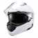 Capacete Moto Articulado Robocop Texx Kratos Classic Solid Escamoteável C/ Óculos - Branco Brilho