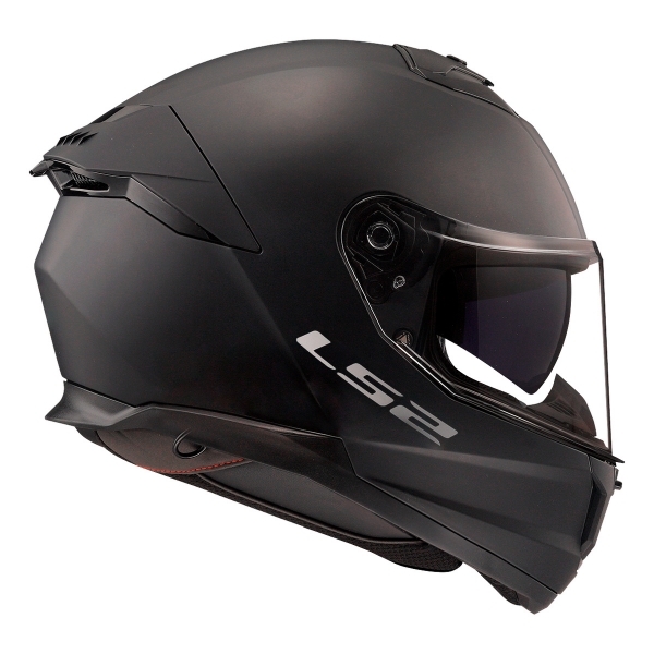 Capacete Moto Fechado Ls2 Ff808 Stream 2 Monocolor Preto Fosco Esportivo C/ Óculos Interno