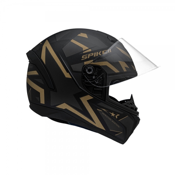 Capacete Moto Peels Spike Ls 1St 2 Preto Brilho Dourado Lançamento Masculino Feminino C/ Selo Inmetro