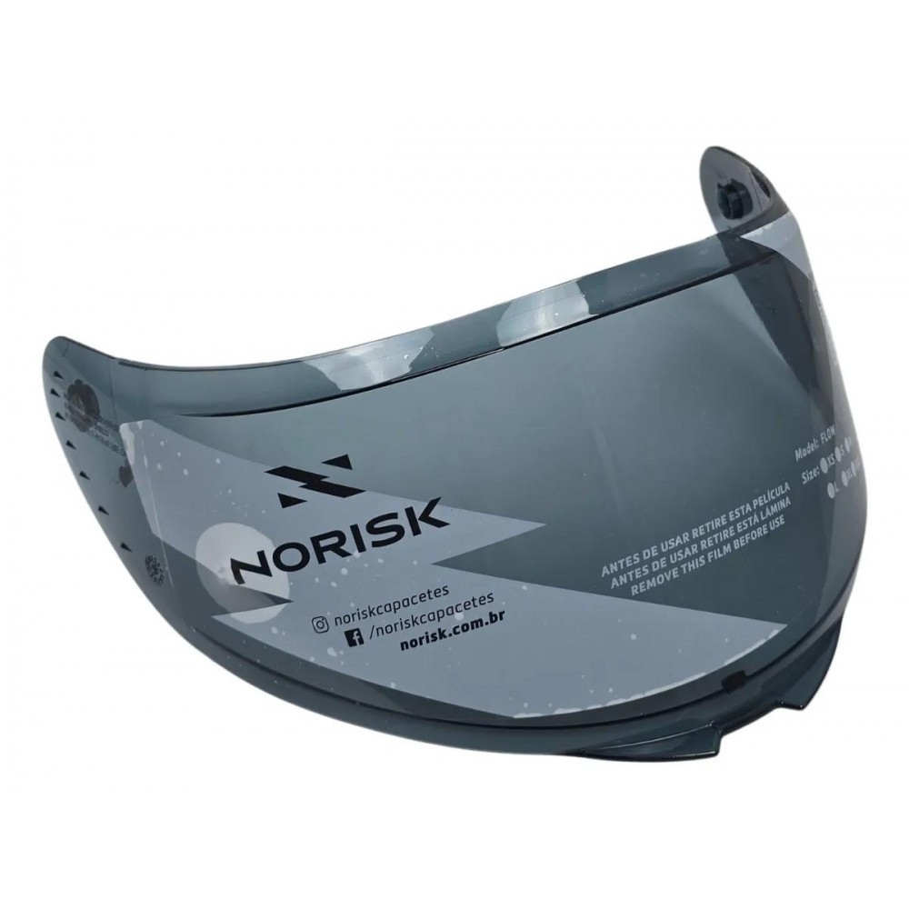 Viseira Fume Capacete Norisk Flow Com Tratamento Anti Risco Fumê Original