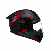 Capacete Moto Bieffe b12 B-12 Evolve Grafite Vermelho Esportivo C/ Aerofólio Lançamento