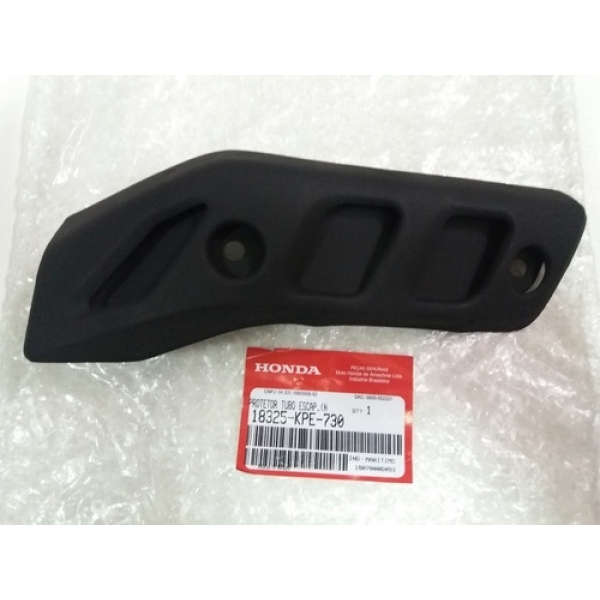 Protetor Dianteiro Curva Escapamento Escape Moto Xr 250 Tornado Até 2008 Preto Original Honda