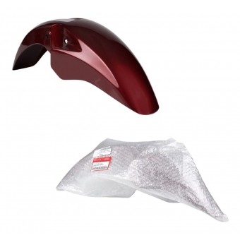 Paralama Dianteiro Moto Titan Fan 150 Vermelho Metálico Vinho 2011 2012 Original Honda 61100kvs600ZJ