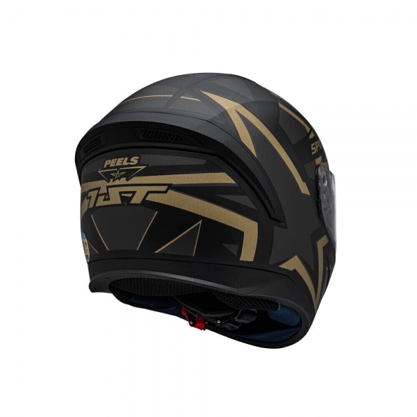 Capacete Moto Peels Spike Ls 1St 2 Preto Brilho Dourado Lançamento Masculino Feminino C/ Selo Inmetro