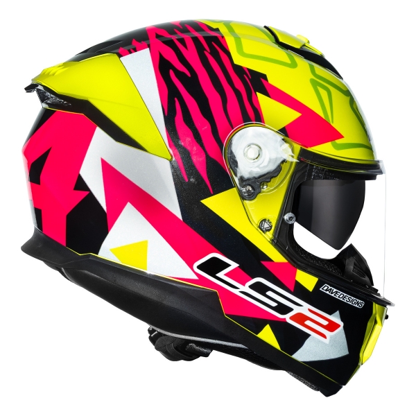 Capacete Ls2 Ff808 Stream 2 Moto Gp 54 Piloto Tiger Aldeguer C/ Óculos Interno